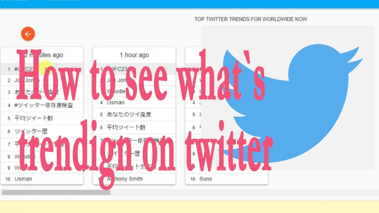How to see what is trending on twitter, popular topics
