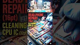 Mobile CPU IC Cleaning Process 🔧 | Dead Phone Repair Solution.#MobileRepair#CPUICCleaning#tricks