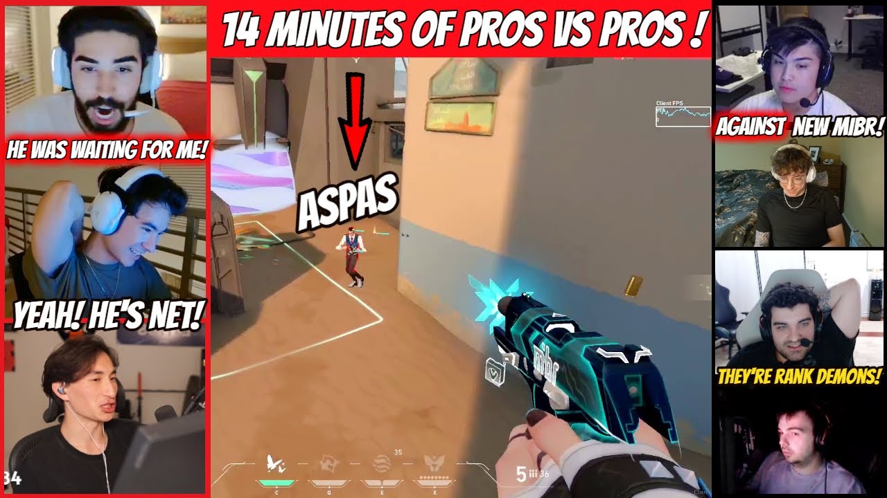 14 minutes of Crazy Gameplay Between Pros vs Pros ft. Aspas zekken Ethos vs Koalanoob neT gMd nature