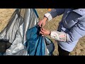 How to set COMMOUDS pop up beach tent