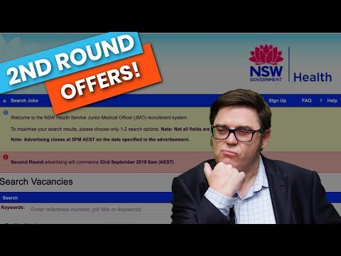 NSW Health Second Round Job Offers 2019