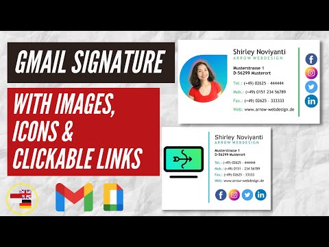 Cara Membuat Signature Email dan Link Langsung Terbuka | Gmail