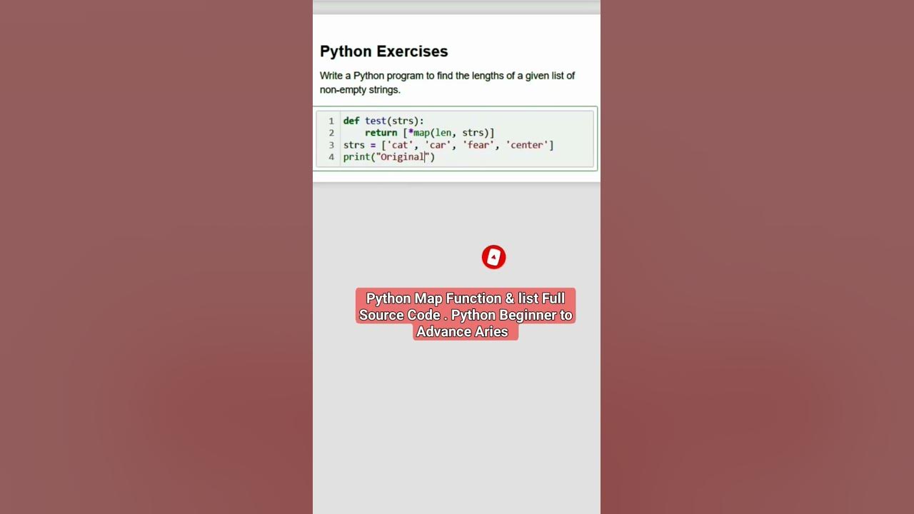 Python exercise with solution learning python programming python