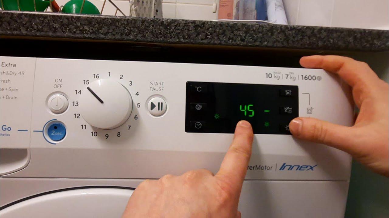 Indesit Innex Washer Dryer How To Program Dry Only BDE1071682XWUKN