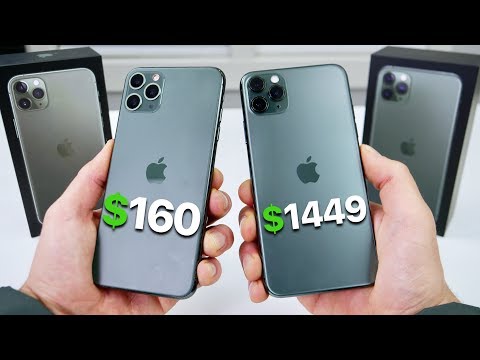 $160 Fake iPhone 11 Pro Max vs $1,449 11 Pro Max! (NEW)