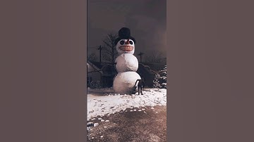 Frosty wants to play ☃️ #snowman #horror #cursed #creepy #christmas #winter