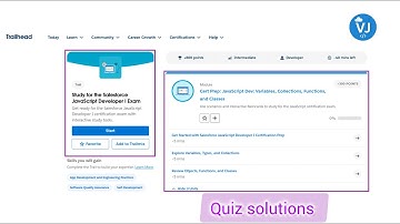 Salesforce JavaScript Developer I Exam | Cert Prep: Variables, Collections, Functions, and Classes