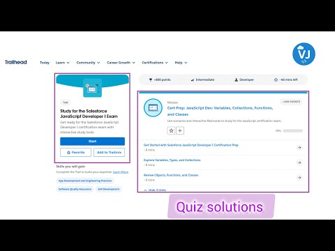 Salesforce JavaScript Developer I Exam | Cert Prep: Variables, Collections, Functions, and Classes