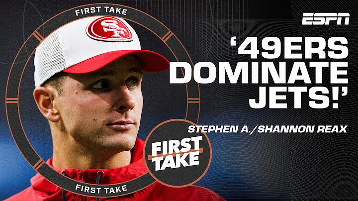 The 49ers 'DOMINATED the Jets' on MNF & Brock Purdy 'OUT-PLAYED' Aaron Rodgers! 😳 | First Take