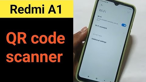 Redmi A1 QR code scanner, wifi kaise connect kare, How to shere QR code scanner Redmi A1