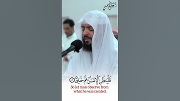 فلينظر الإنسان مم خلق || الشيخ وديع اليمني تلاوة مؤثرة سورة الطارق #وديع_اليمني #سورة_الطارق