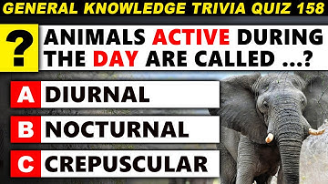 Ultimate General Knowledge Trivia Quiz 158 | 60 Great Questions - 6 Topics