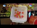 How-to tie roe bags with trout eggs. Spawn sacs for catching Trout and Salmon