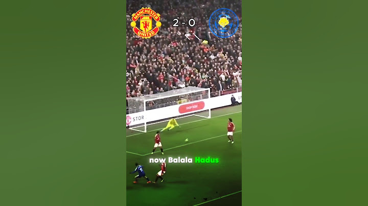 One kick for win | Man united vs leicester city highlights Vidio Live #football #finalpialadunia