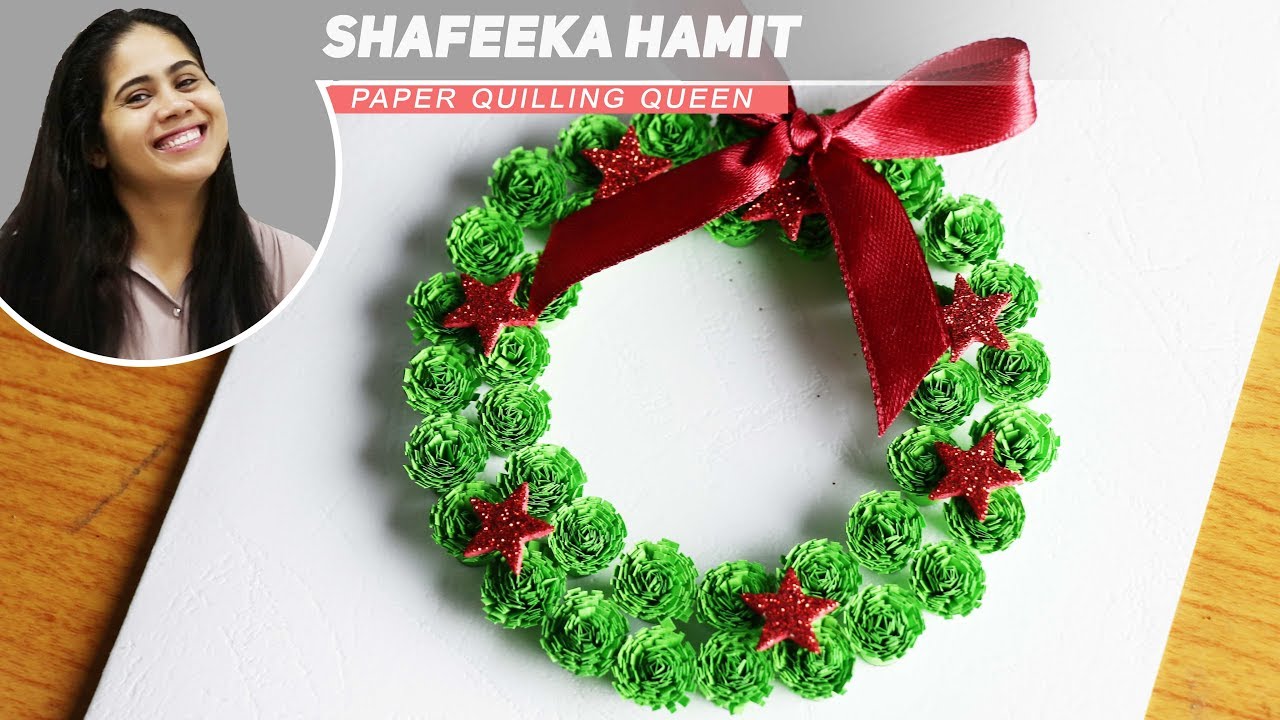 Paper Wreath for Christmas Decorations Ideas | How to Make Paper ...