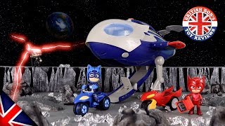 PJ Masks Super Moon Adventure Rocket Ship HQ &amp; PJ Mask Moon Rovers Toy Episode