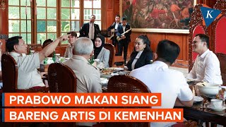 Momen Prabowo Makan Siang Bareng Nikita Mirzani hingga Leslar