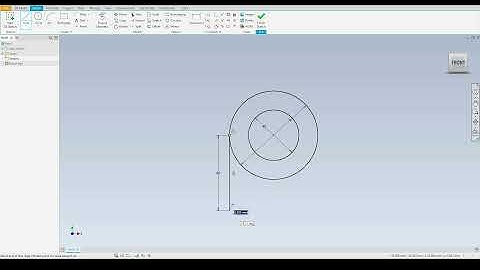 Autodesk Inventor 2021 | Create your first 3D Model | Tutorial