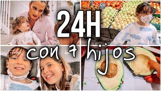 24h REALES de nuestra vida con 7 HIJOS ⚠️ PSICÓLOGA, COLEGIO, COMPRAS, ENFADO, COMIDAS, MANUALIDADES