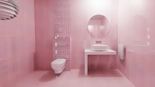 🏠 65+ Modern Pink Bathroom Ideas That Are Positively Swoon-Worthy | Decorate a Pink Tile Bathroom