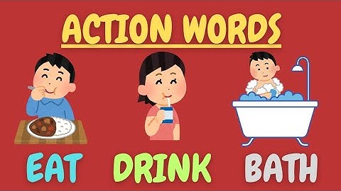 Action Words For Kids | Learn Action Verb For Kindergarten | Educational Learning Video