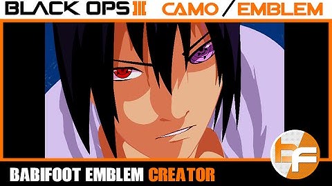Black Ops 3 Emblem Tutorial #039 - Sasuke Sharingan Rinnegan #Babifoot