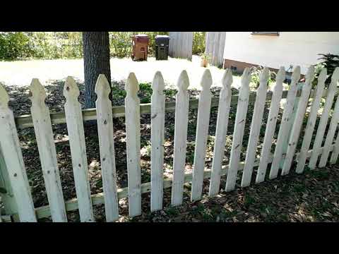 how to install a picket fence - YouTube