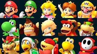 Super Mario Party - All Characters