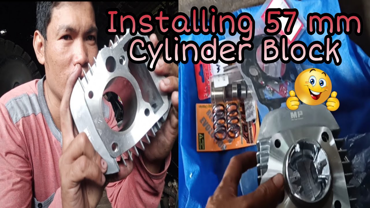 Installing 57 mm Cylinder Block || RS 125