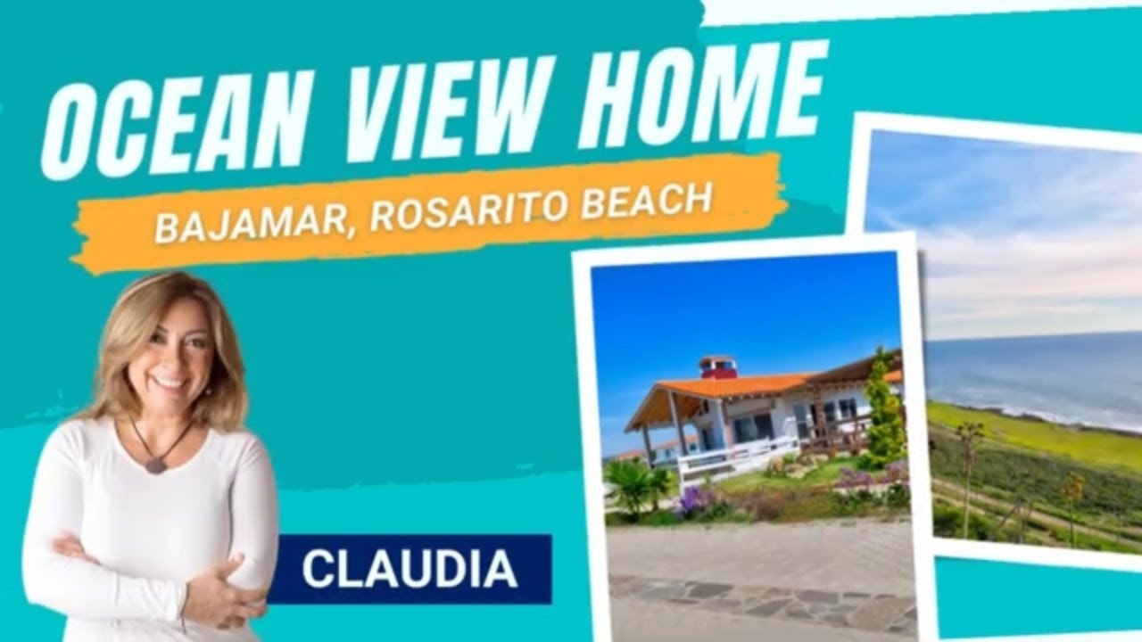 Ocean View Home For Sale In Bajamar, Rosarito Beach Great For Airbnb