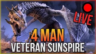 🔴Live: Eso - 4 Man Veteran Sunspire - Dragonknight Tank