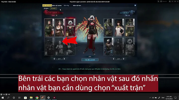 Cơ bản RPG Truy Kích | Cách chọn nhân vật (góc trái)