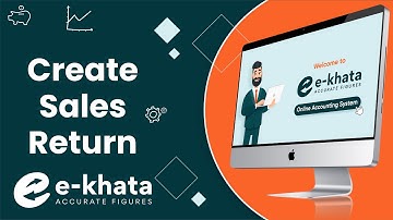 Generate Sales Return in e-khata  : Online Cloud Based Accounting & ERP Software