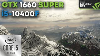 Minecraft on GTX 1660 Super + i5-10400F | 10 shaders | 1080p