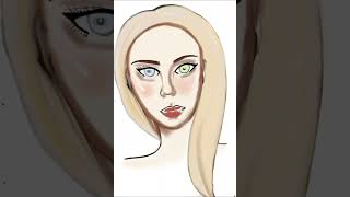 How to draw and paint woman face for beginner like me