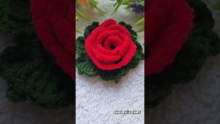 crochet red rose making 🌹/tiny flower making