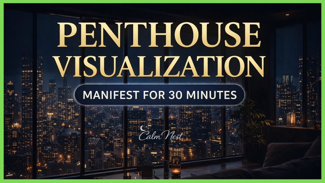 Penthouse Night Visuals 🏙️ | Manifest & Focus (No Ads)
