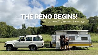 It's time to get started, our plans for the reno... Vintage Viscount Caravan Renovation | Episode 2