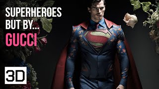What if GUCCi designed Marvel and DC characters | AI & 3D