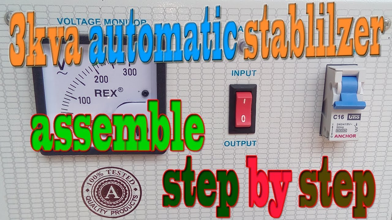 3 kva automatic stabilizer assemble step by step part 2i||new automatic