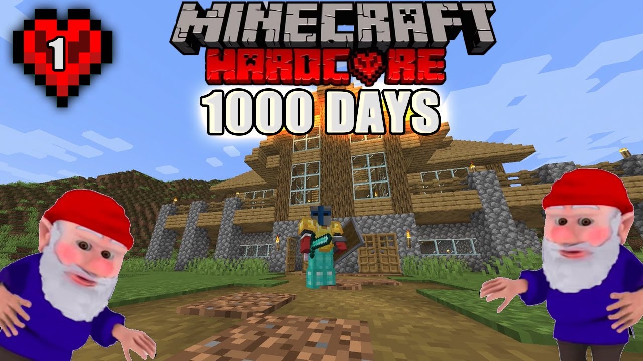 I Survived 1 day in Hardcore Minecraft... - YouTube
