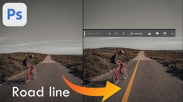 GenerativeFill Road Line  | Adobe Photoshop Beta version 2023 #ai