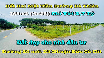 Lô Góc Hai Mặt Tiền Đường Bà Thiên Xã Nhuận Đức | Gần Nút Giao Cao Tốc TP HCM - Mộc Bài
