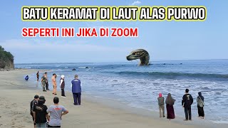 Inilah Batu Ular Muncul Di Pantai Alas Purwo Banyuwangi