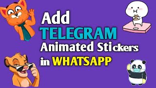 add TELEGRAM animated stickers to Whatsapp  #animatedstickers #whatsapp #telegram screenshot 2