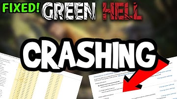 How To Fix Green Hell Crashing! (100% FIX)
