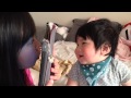 9 month old cute happy japanese laughing baby