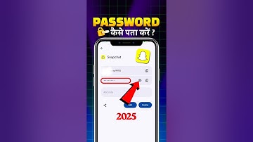 Snapchat Ka Password Kaise Pata Kare | Snapchat Password Recovery | Snapchat Password