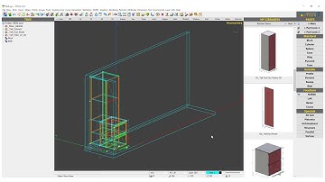Parametric kitchen cabinets with PYTHA 3D CAD V24