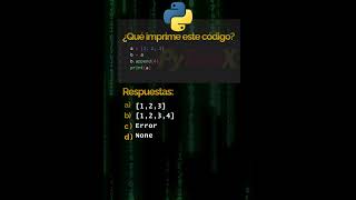 ¿Sabes qué imprime este código? #python #coding #tutorial #programming